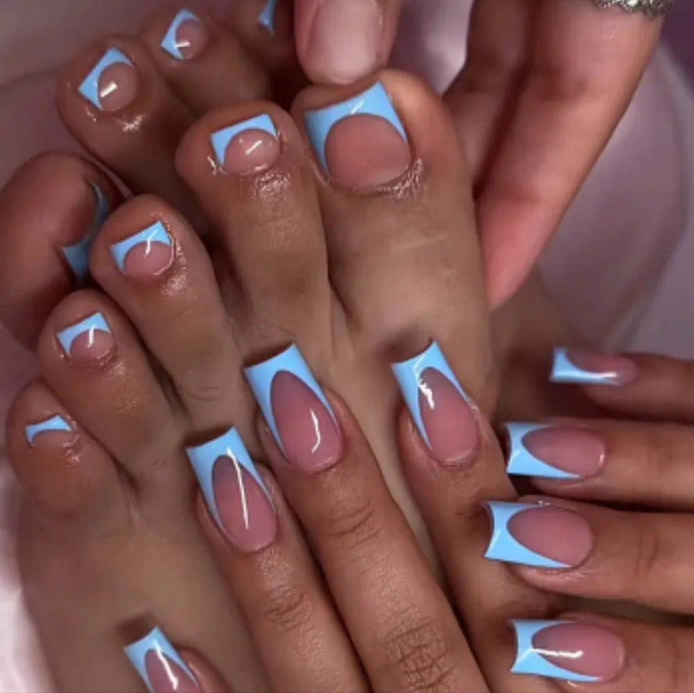 Blue Nail Nail Set Hands & Toes